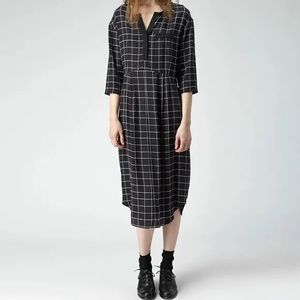 Steven Alan silk checkered dress